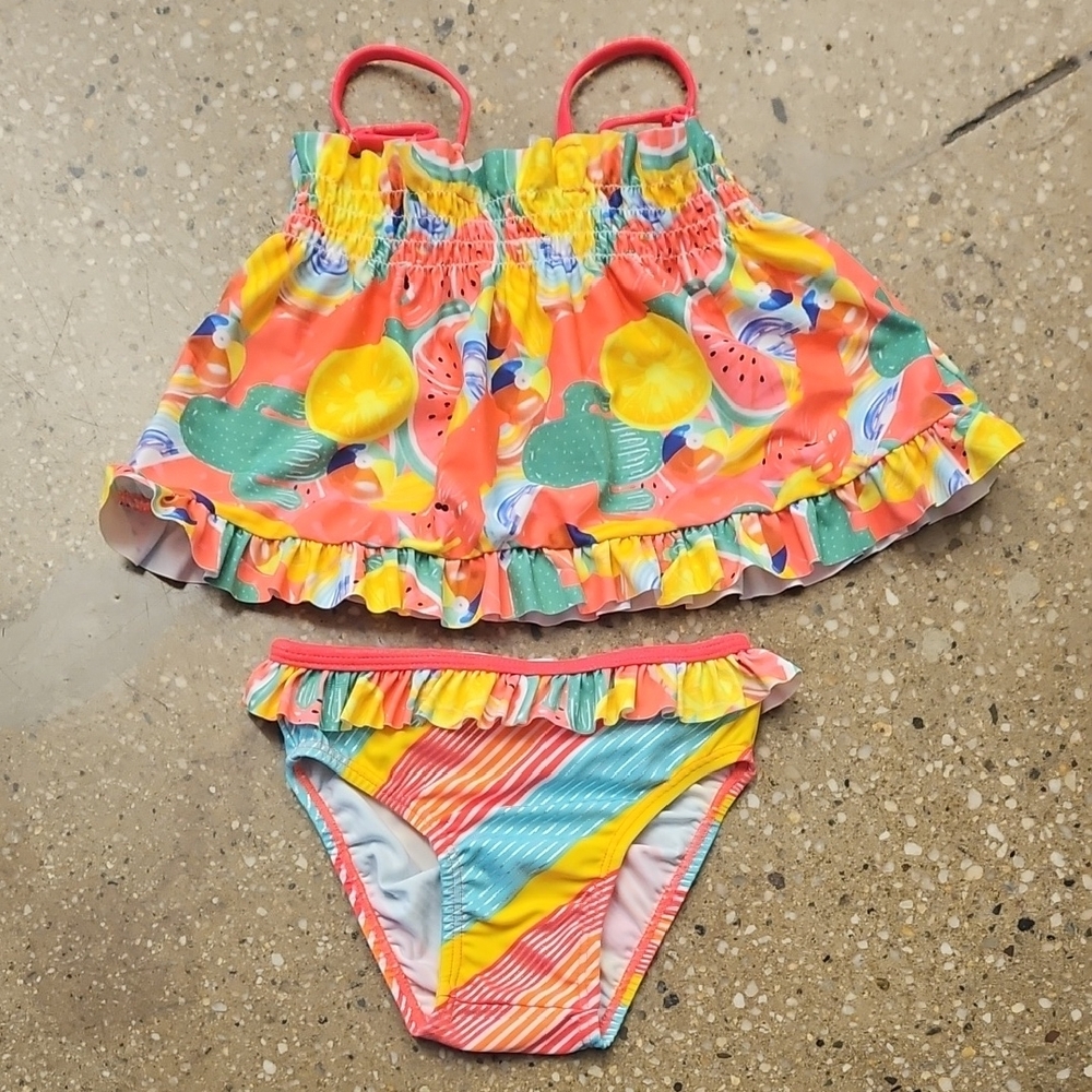 Colorful Fruit Print Bikini Set
